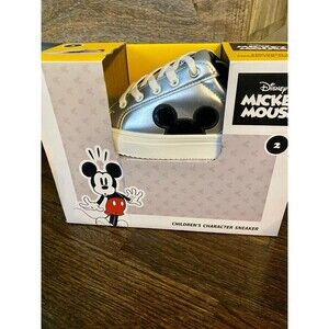 Disney Mickey Mouse Metallic Icon Sneaker - Multiple Sizes